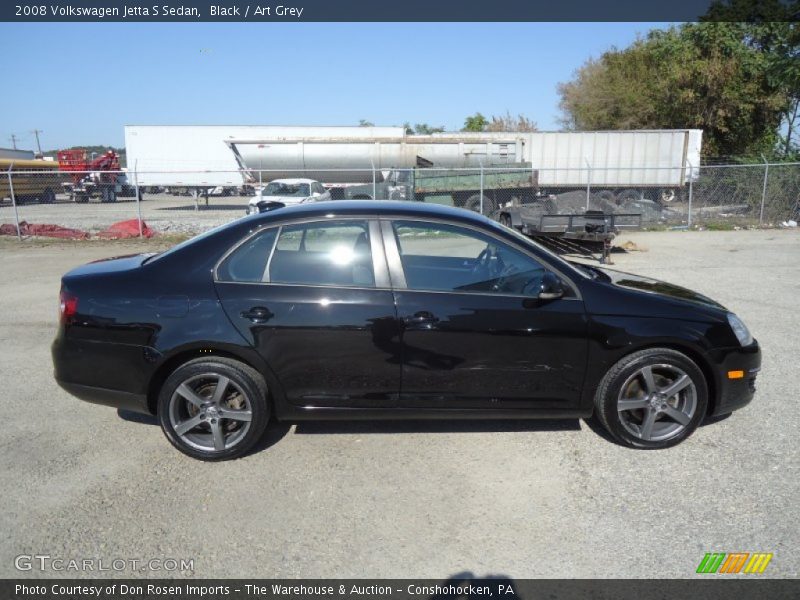Black / Art Grey 2008 Volkswagen Jetta S Sedan