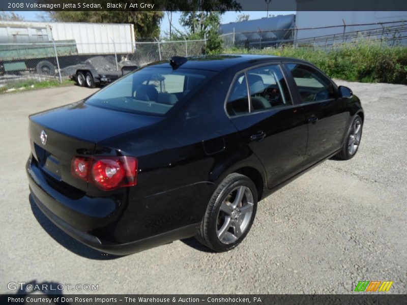 Black / Art Grey 2008 Volkswagen Jetta S Sedan