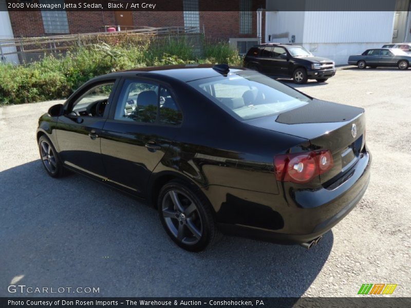 Black / Art Grey 2008 Volkswagen Jetta S Sedan