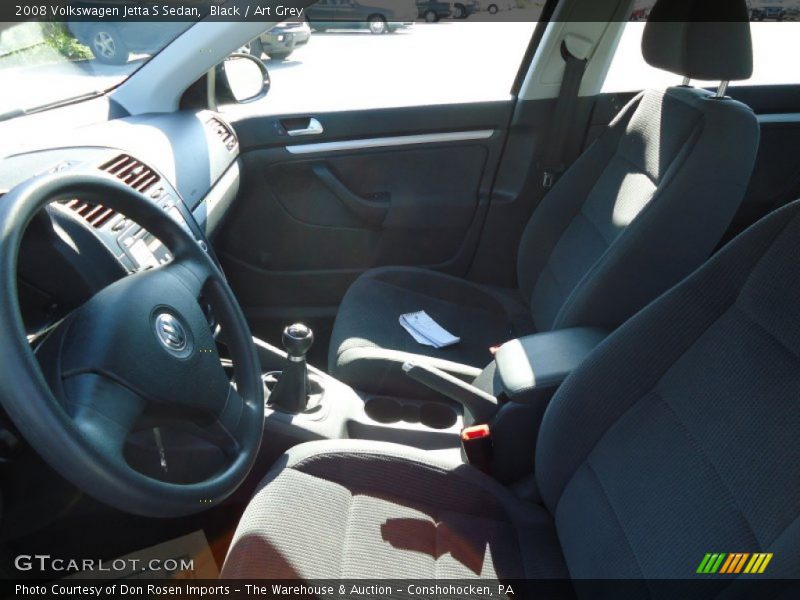 Black / Art Grey 2008 Volkswagen Jetta S Sedan