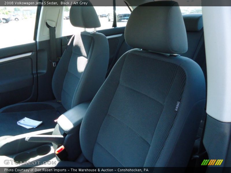 Black / Art Grey 2008 Volkswagen Jetta S Sedan