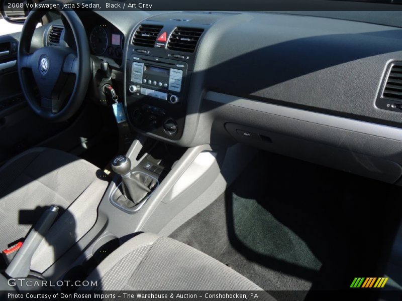 Black / Art Grey 2008 Volkswagen Jetta S Sedan