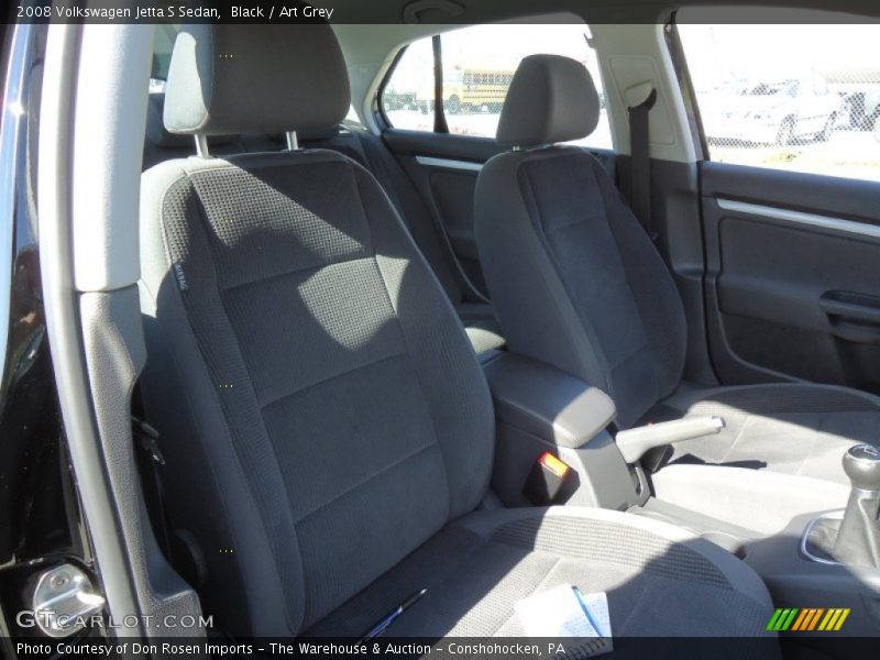 Black / Art Grey 2008 Volkswagen Jetta S Sedan