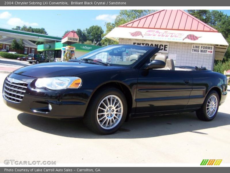 Brilliant Black Crystal / Sandstone 2004 Chrysler Sebring LXi Convertible