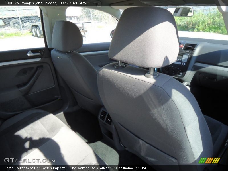 Black / Art Grey 2008 Volkswagen Jetta S Sedan