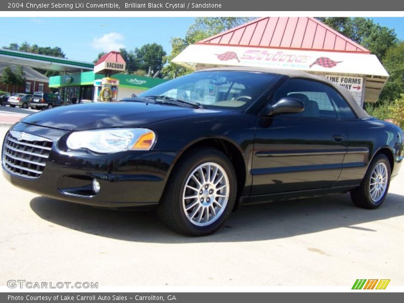Brilliant Black Crystal / Sandstone 2004 Chrysler Sebring LXi Convertible