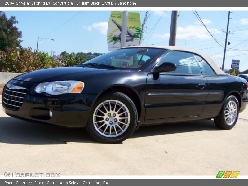 Brilliant Black Crystal / Sandstone 2004 Chrysler Sebring LXi Convertible