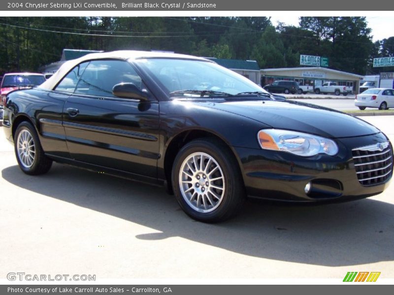 Brilliant Black Crystal / Sandstone 2004 Chrysler Sebring LXi Convertible