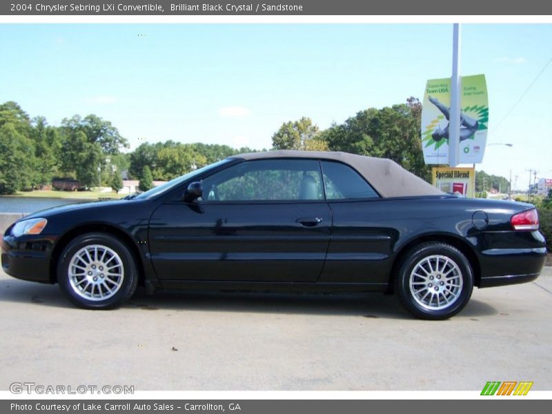 Brilliant Black Crystal / Sandstone 2004 Chrysler Sebring LXi Convertible