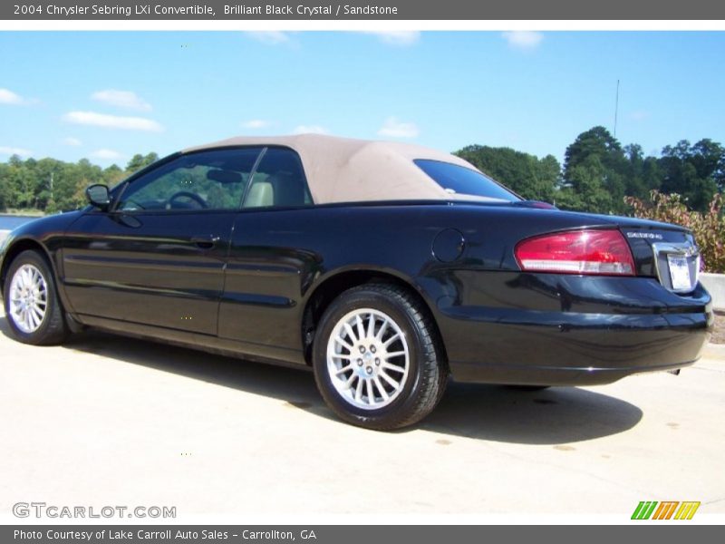 Brilliant Black Crystal / Sandstone 2004 Chrysler Sebring LXi Convertible