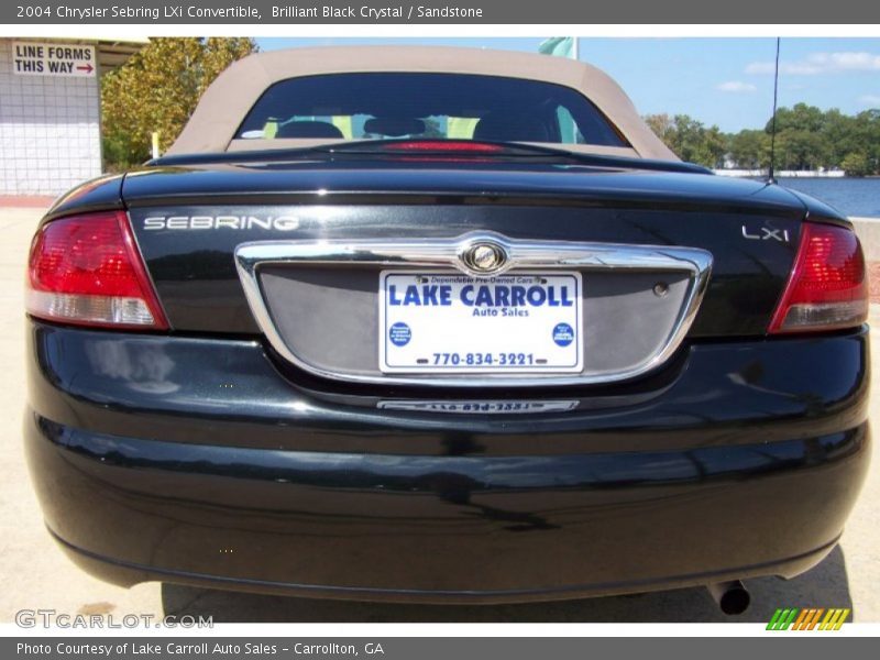 Brilliant Black Crystal / Sandstone 2004 Chrysler Sebring LXi Convertible