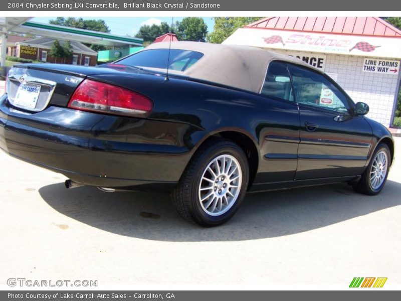 Brilliant Black Crystal / Sandstone 2004 Chrysler Sebring LXi Convertible