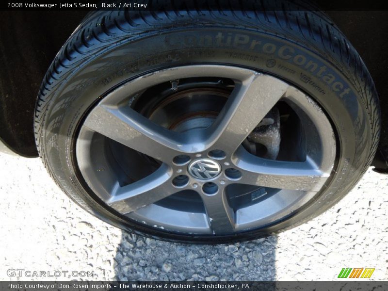 Black / Art Grey 2008 Volkswagen Jetta S Sedan