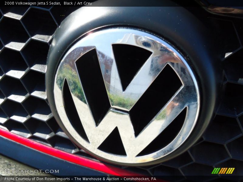 Black / Art Grey 2008 Volkswagen Jetta S Sedan