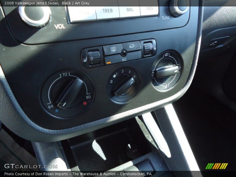 Black / Art Grey 2008 Volkswagen Jetta S Sedan