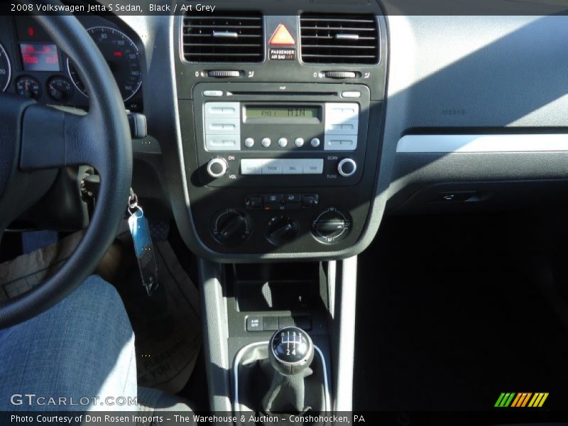 Black / Art Grey 2008 Volkswagen Jetta S Sedan