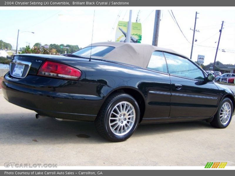 Brilliant Black Crystal / Sandstone 2004 Chrysler Sebring LXi Convertible