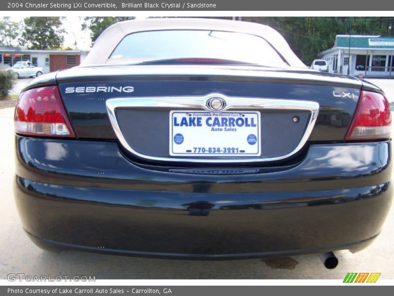 Brilliant Black Crystal / Sandstone 2004 Chrysler Sebring LXi Convertible