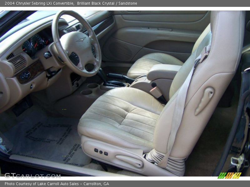 Brilliant Black Crystal / Sandstone 2004 Chrysler Sebring LXi Convertible