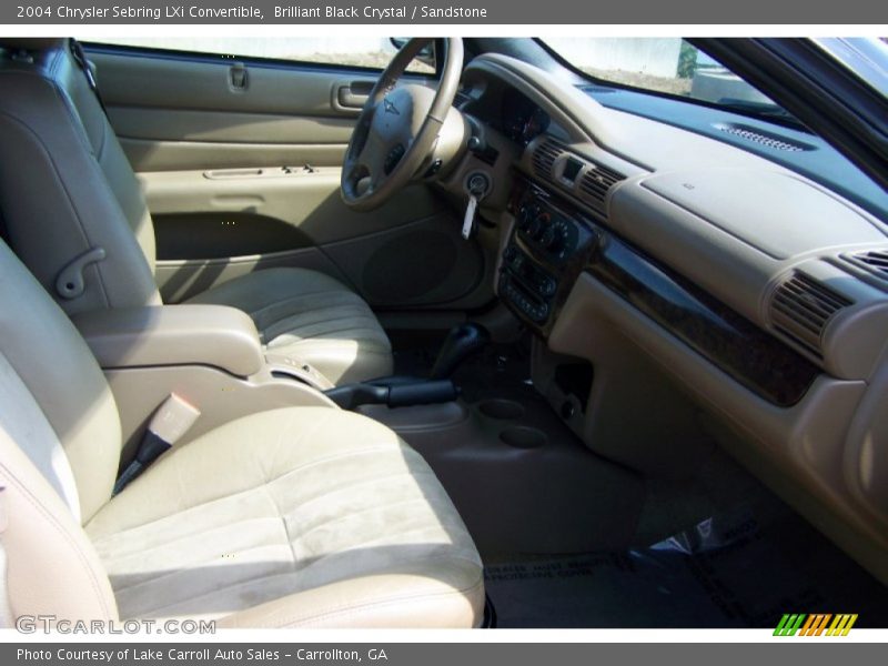 Brilliant Black Crystal / Sandstone 2004 Chrysler Sebring LXi Convertible