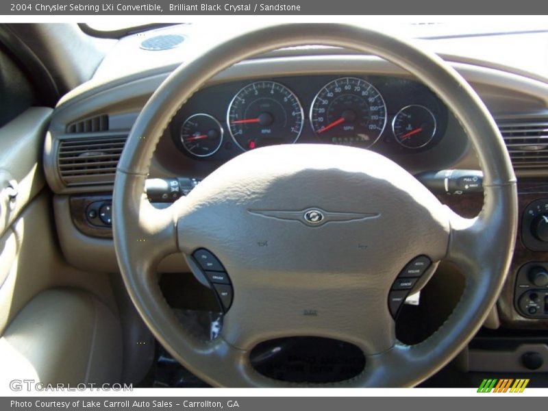 Brilliant Black Crystal / Sandstone 2004 Chrysler Sebring LXi Convertible