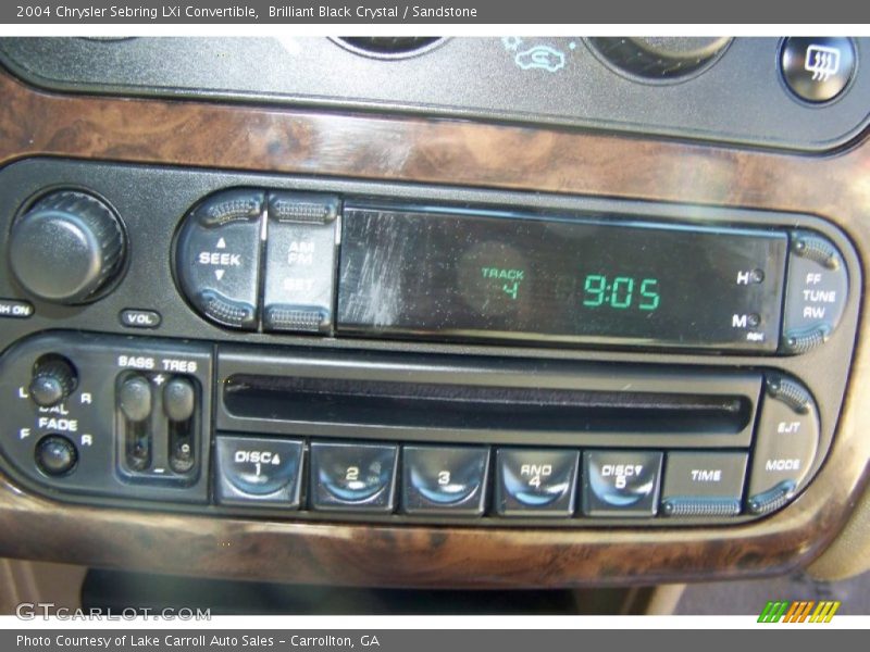 Brilliant Black Crystal / Sandstone 2004 Chrysler Sebring LXi Convertible