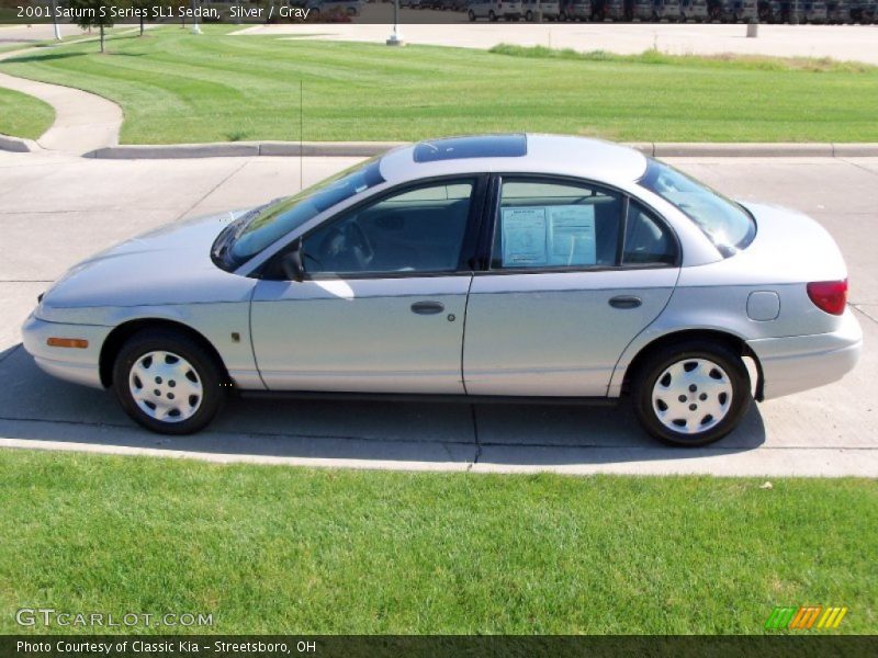 Silver / Gray 2001 Saturn S Series SL1 Sedan