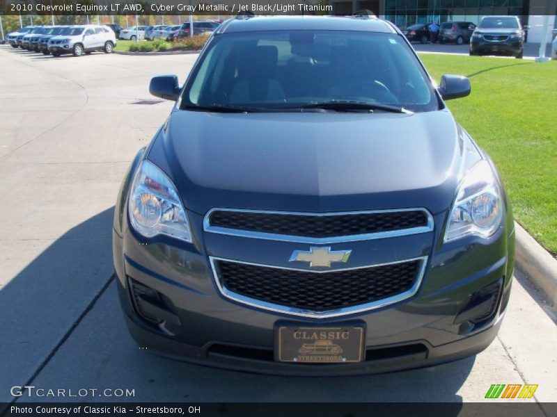 Cyber Gray Metallic / Jet Black/Light Titanium 2010 Chevrolet Equinox LT AWD