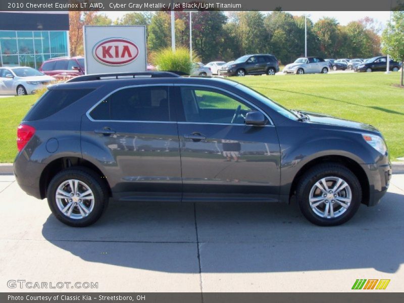 Cyber Gray Metallic / Jet Black/Light Titanium 2010 Chevrolet Equinox LT AWD