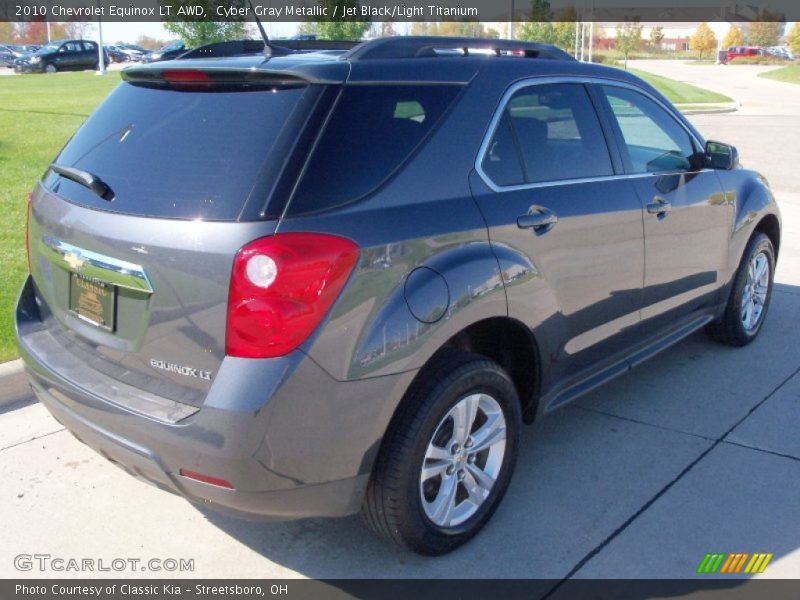 Cyber Gray Metallic / Jet Black/Light Titanium 2010 Chevrolet Equinox LT AWD