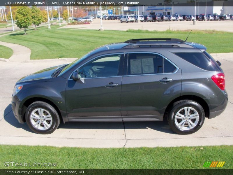 Cyber Gray Metallic / Jet Black/Light Titanium 2010 Chevrolet Equinox LT AWD