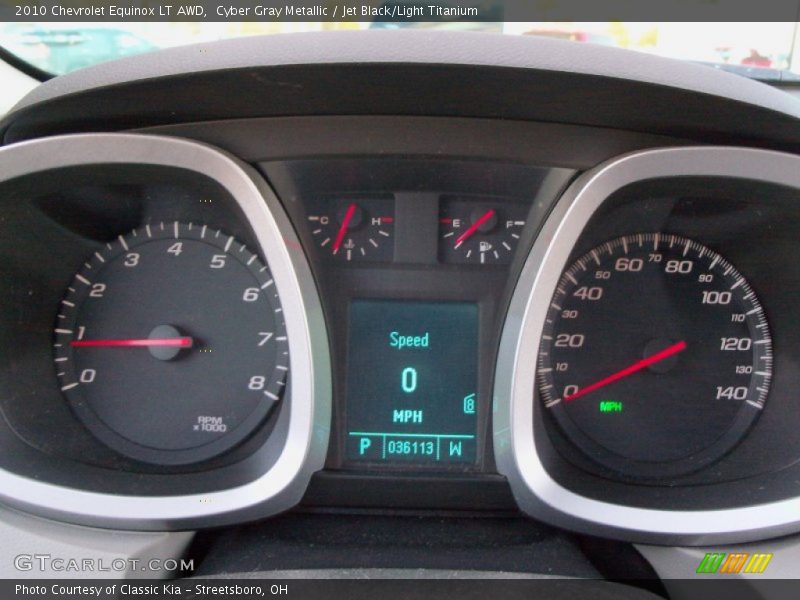 Cyber Gray Metallic / Jet Black/Light Titanium 2010 Chevrolet Equinox LT AWD