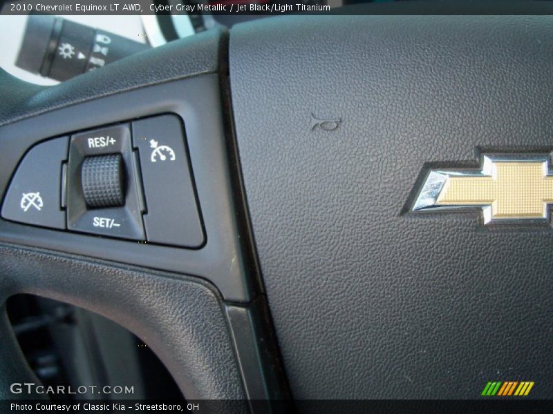 Cyber Gray Metallic / Jet Black/Light Titanium 2010 Chevrolet Equinox LT AWD