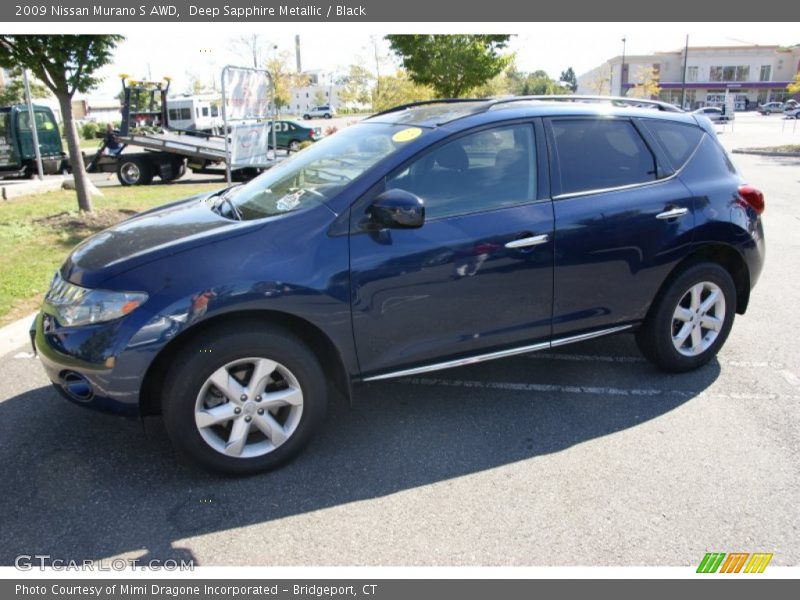 Deep Sapphire Metallic / Black 2009 Nissan Murano S AWD