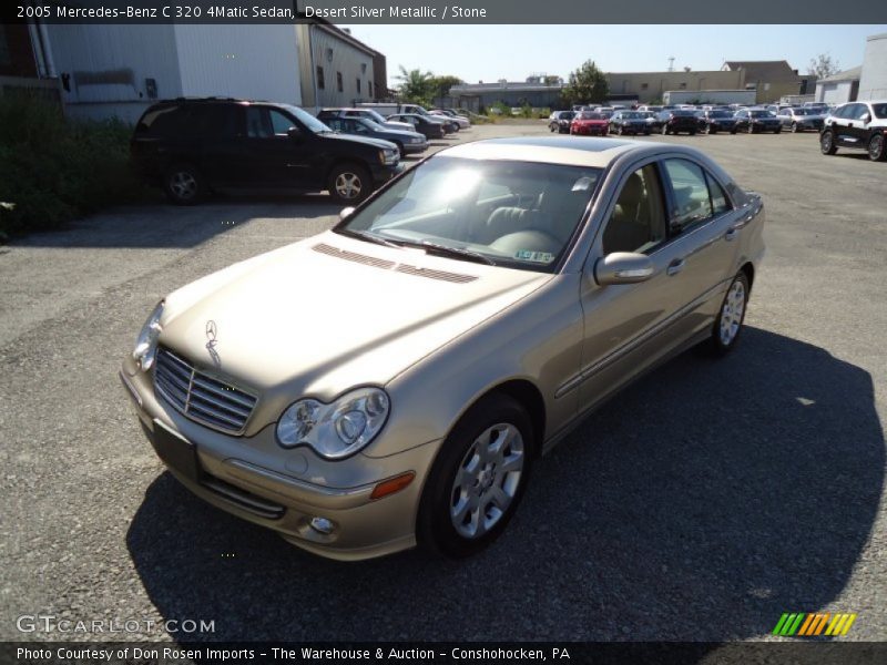 Desert Silver Metallic / Stone 2005 Mercedes-Benz C 320 4Matic Sedan