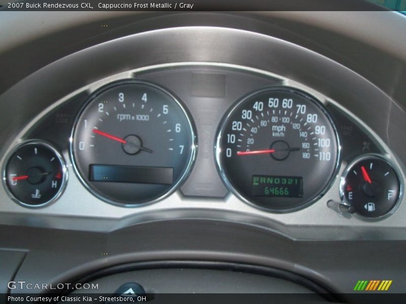 Cappuccino Frost Metallic / Gray 2007 Buick Rendezvous CXL
