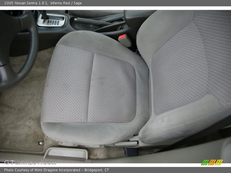 Inferno Red / Sage 2005 Nissan Sentra 1.8 S