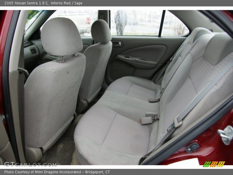 Inferno Red / Sage 2005 Nissan Sentra 1.8 S