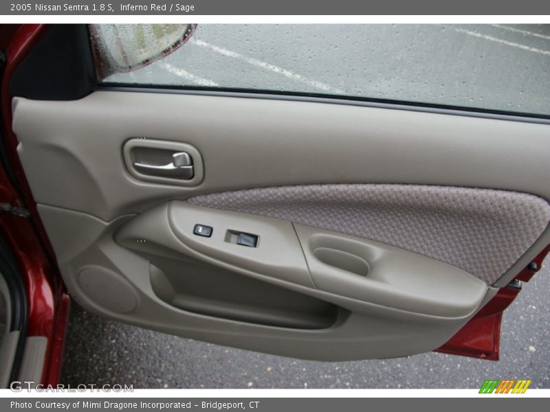Inferno Red / Sage 2005 Nissan Sentra 1.8 S