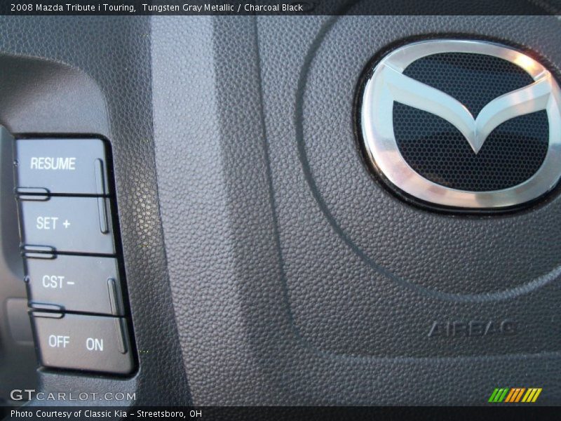 Tungsten Gray Metallic / Charcoal Black 2008 Mazda Tribute i Touring