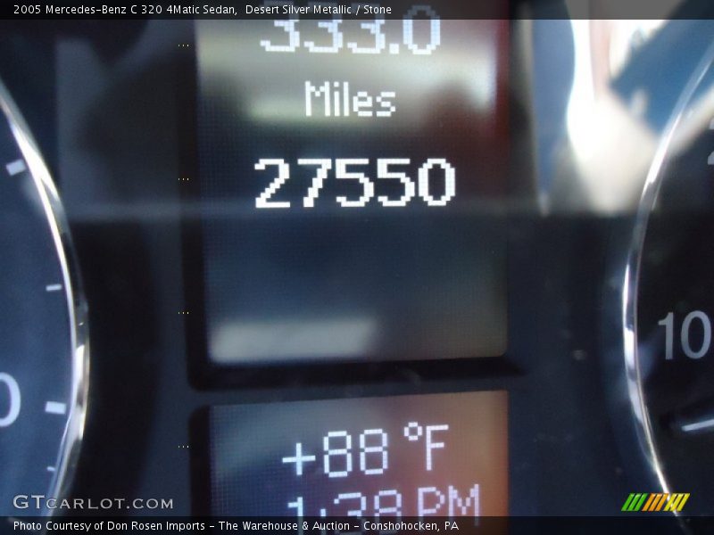 Desert Silver Metallic / Stone 2005 Mercedes-Benz C 320 4Matic Sedan
