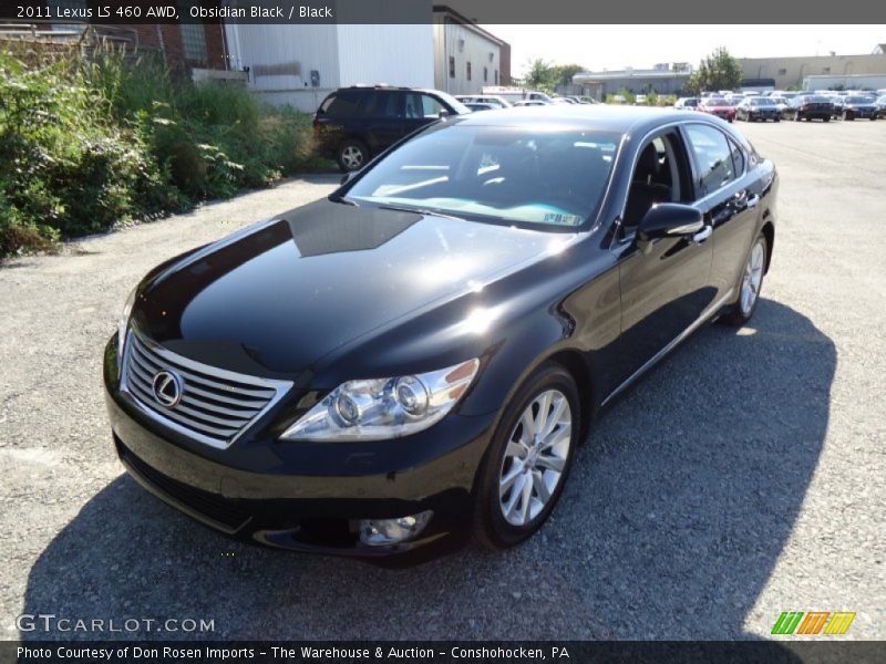 Obsidian Black / Black 2011 Lexus LS 460 AWD