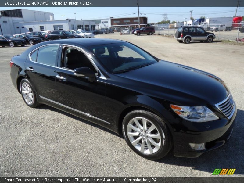 Obsidian Black / Black 2011 Lexus LS 460 AWD