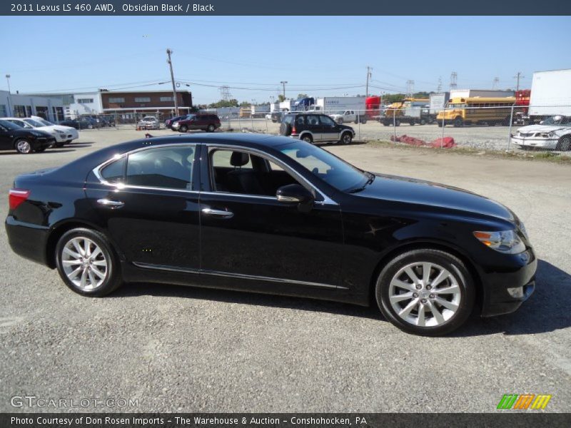 Obsidian Black / Black 2011 Lexus LS 460 AWD