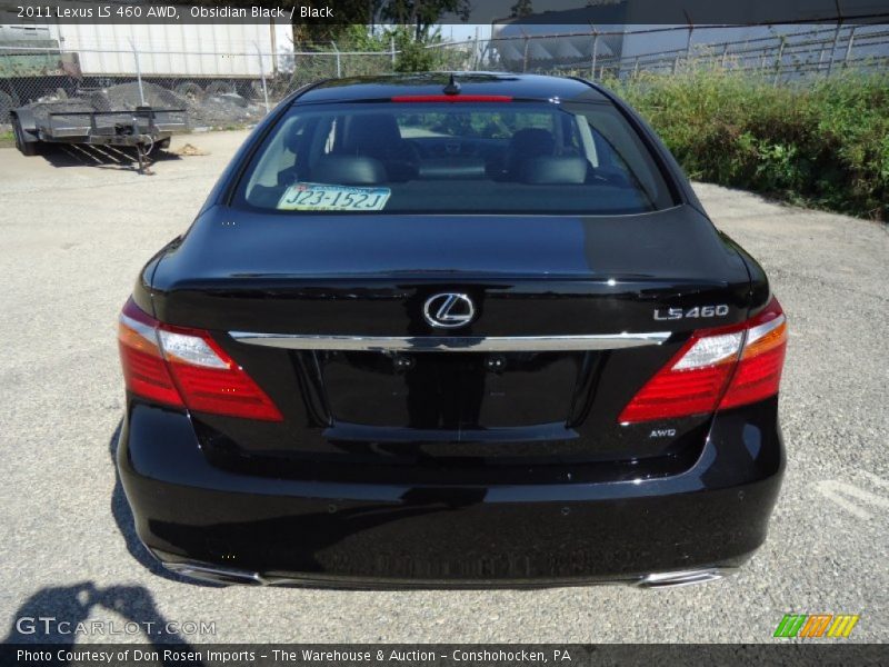 Obsidian Black / Black 2011 Lexus LS 460 AWD