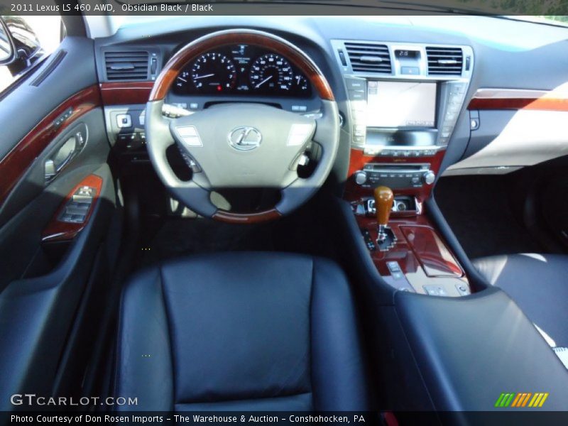 Obsidian Black / Black 2011 Lexus LS 460 AWD