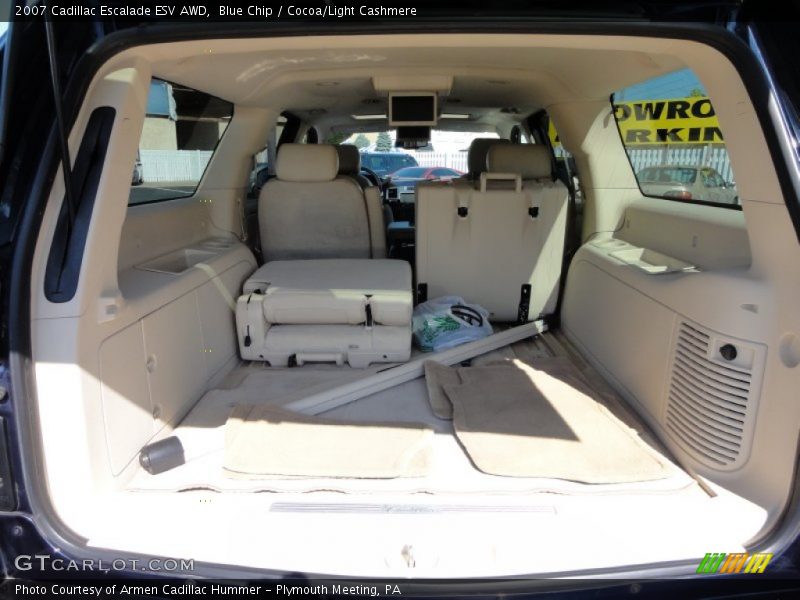 Blue Chip / Cocoa/Light Cashmere 2007 Cadillac Escalade ESV AWD