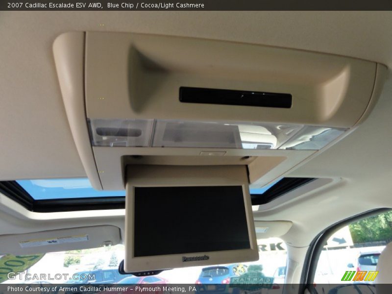 Blue Chip / Cocoa/Light Cashmere 2007 Cadillac Escalade ESV AWD