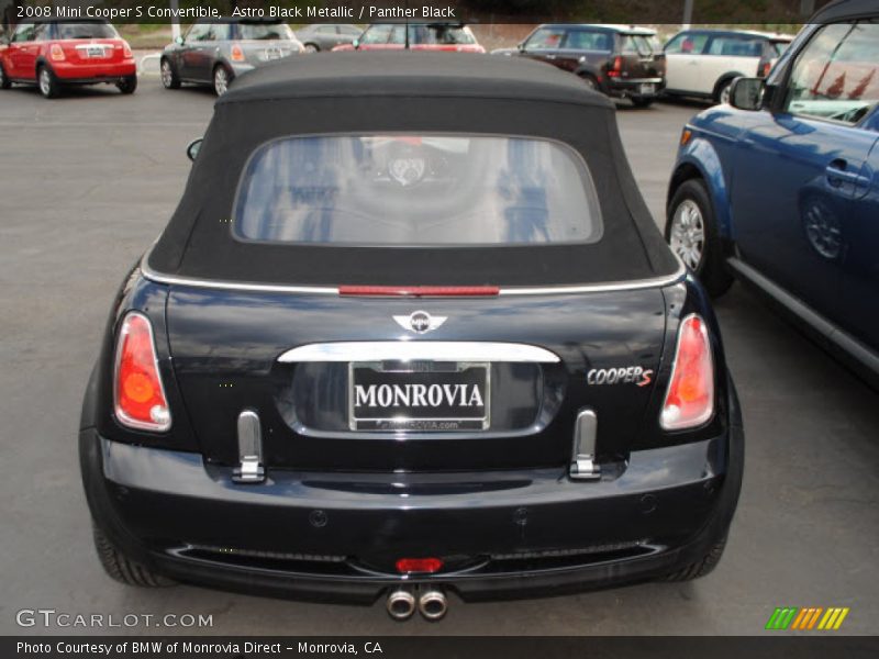 Astro Black Metallic / Panther Black 2008 Mini Cooper S Convertible