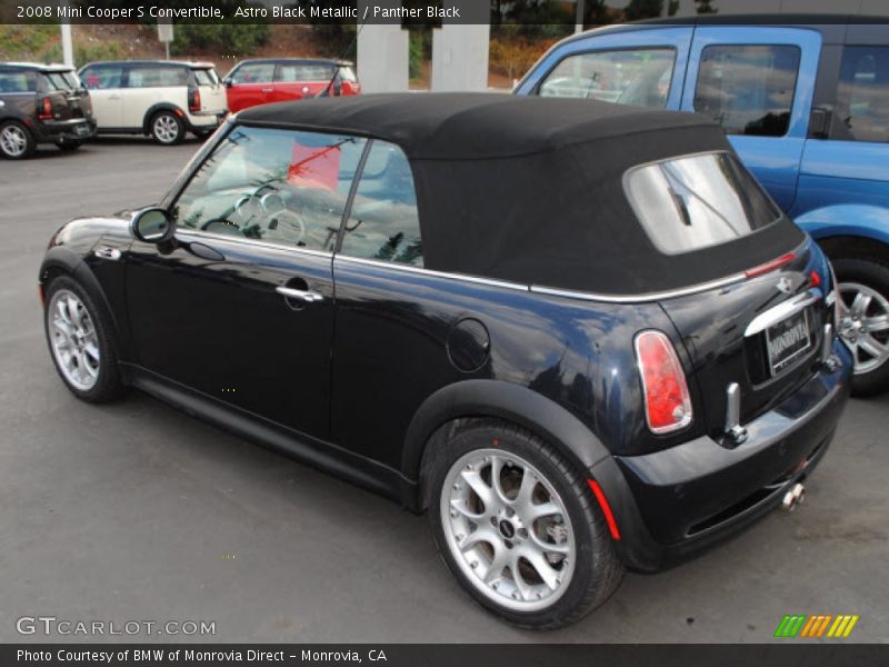 Astro Black Metallic / Panther Black 2008 Mini Cooper S Convertible